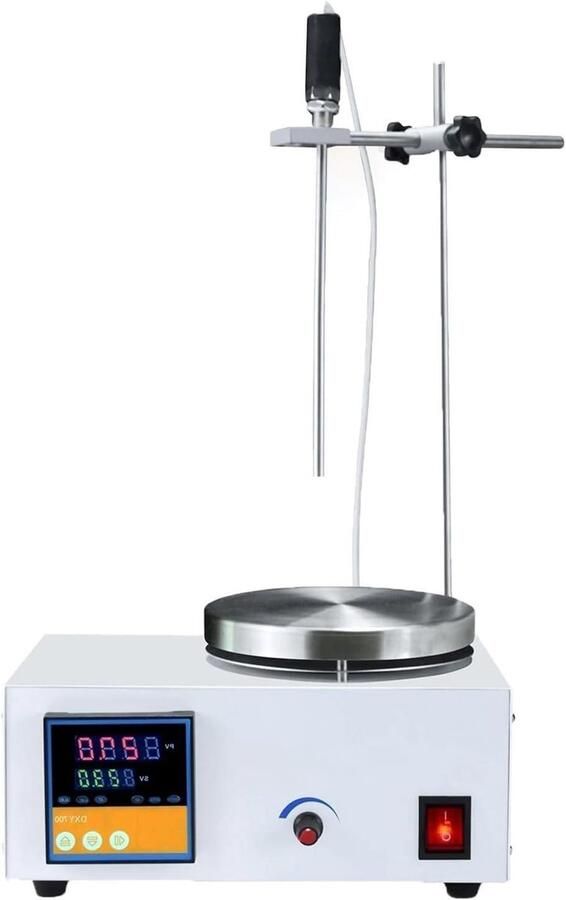 Magneetroerder Verwarming Digitale Kookplaat Laboratorium Mengen 0-2500 RPM Instelbaar LED Display Wit