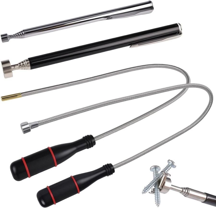 Magneetstaaf Magneetlifter Magnetische Telescoopstang Magneetstaafgrijper Telescopische Stang Voor Autoreparaties Gereedschapsmachines Dagelijks Gebruik Munten Schroeven