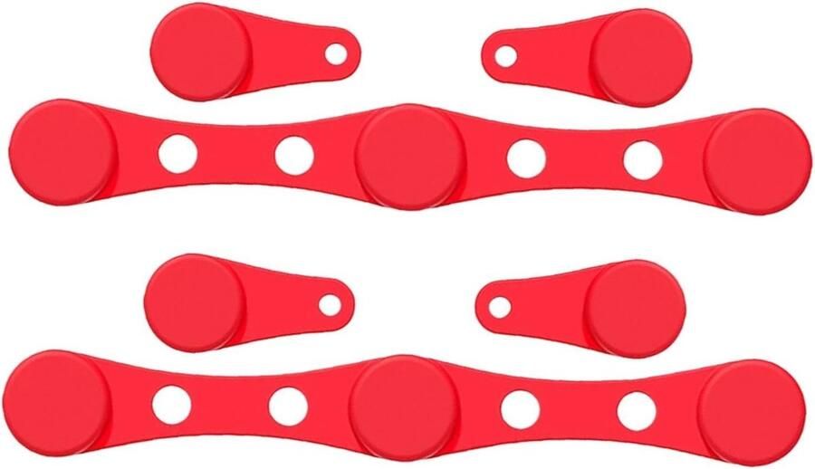 Magneten voor Airfryer Bevestigingsclips Bakpapier Fixeren Hittebestendig Siliconen 102 x 14 cm Rood