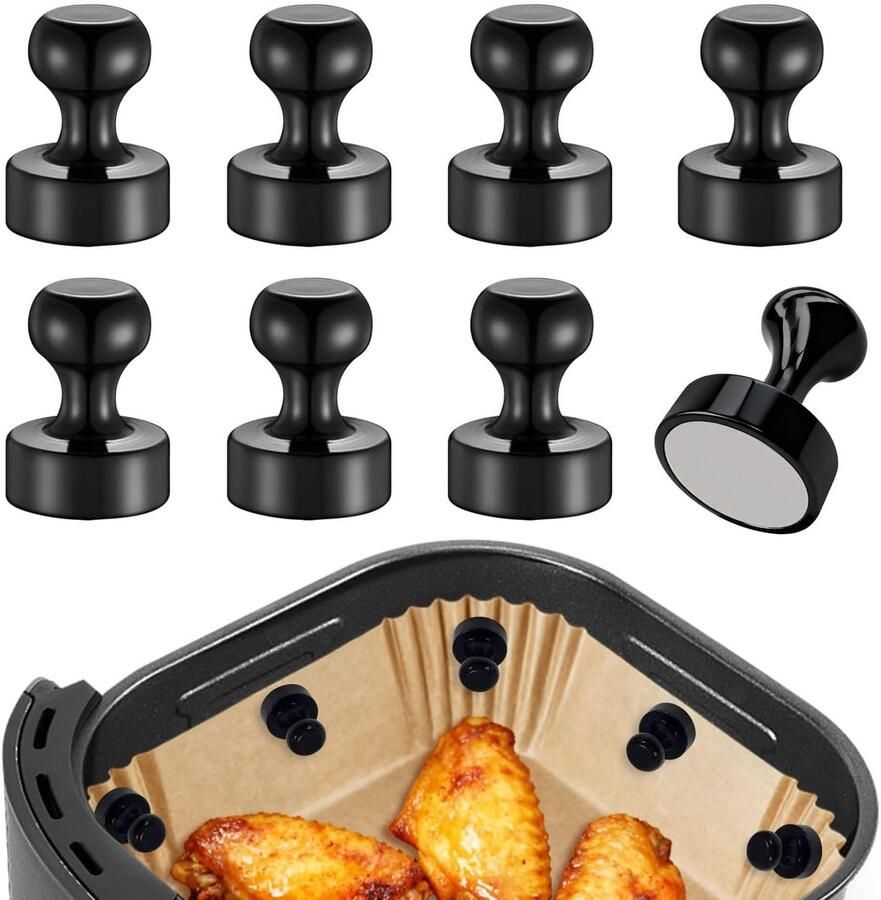 Magneten voor bakpapier Bevestiging accessoires Airfryer gebruik 8 stuks set 45 x 65 cm