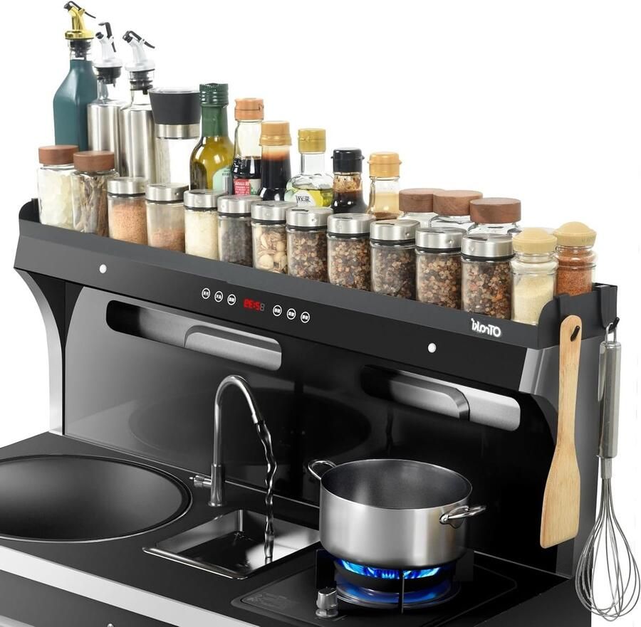 Magnetisch hob frame 42 x 10.5 x 4 cm voor kookplaat keukenaccessoire en hittebestendig ontwerp