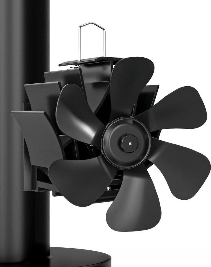 Magnetisch zonder stroom stille kachelventilator open haardventilator met 6 bladen voor kachel open haard oven hout kachelpijp