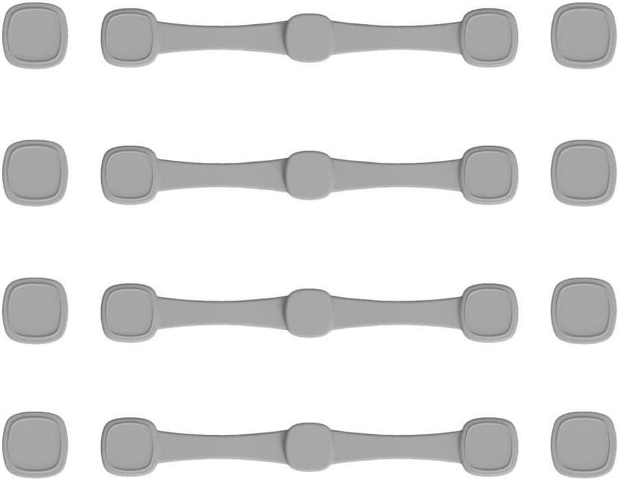 Magnetische Airfryer Clips Bakpapier Houders Voorkom Ongelijk Koken Hittebestendig Siliconen 12 Stuks Grijs