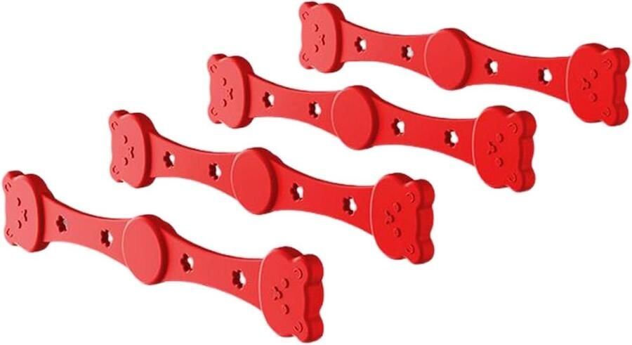 Magnetische Clips Bakpapier Houders Gelijkmatig Koken Hittebestendig Siliconen 4 Stuks Zwart