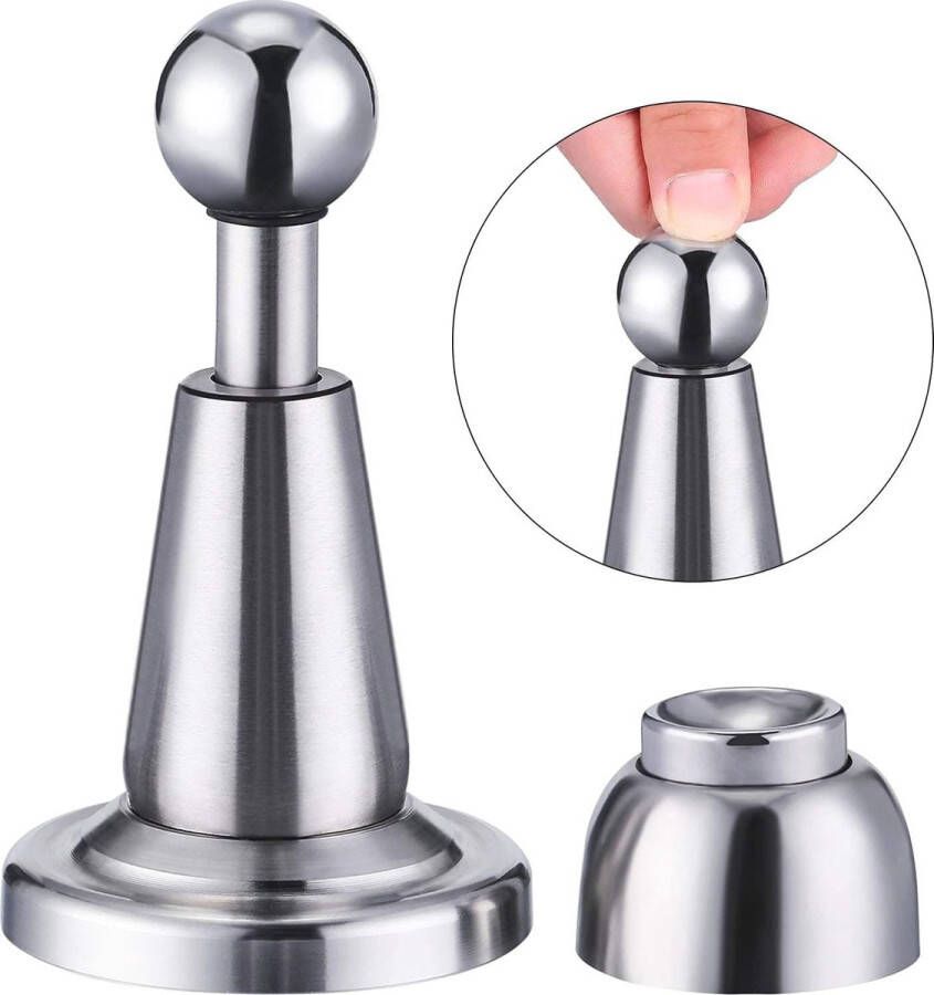 Magnetische Deurstop Roestvrij Staal Zachte Vangst voor Wandmontage