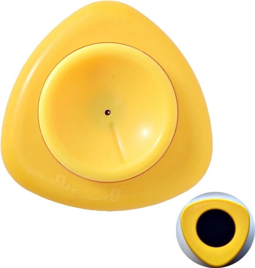 Magnetische eierpiercer Eierprikker eierschiller Hardgekookte eieren maken Veiligheidspen intrekbaar Compact formaat Geel