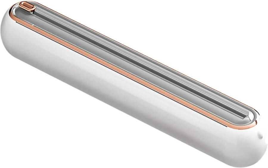 Magnetische Foliesnijder Keukenrolhouder Snijder Voedsel Verpakken Bidirectioneel Schuifmes 38.5 cm Grijs