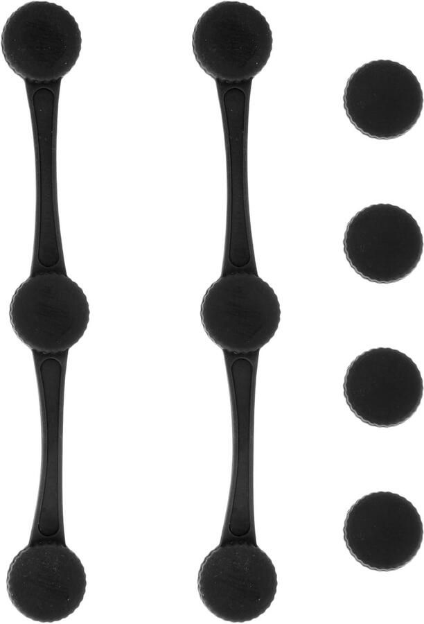 Magnetische Houders Airfryer Clips Bakpapier Vasthouden Hittebestendig Siliconen 2 Stuks Zwart