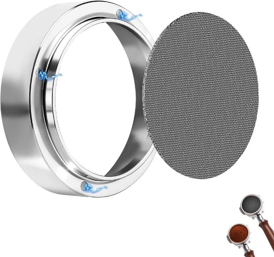 Magnetische Koffiedoseerring 51 mm voor Perfecte Espresso Zeefhouder en Puckscreen Accessoire