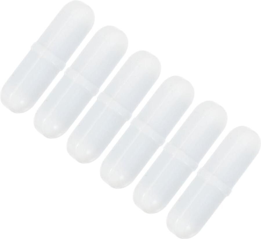 Magnetische Mixer Roerstaafjes Set Vloeistoffen Mengen PTFE Materiaal 6 Stuks Wit