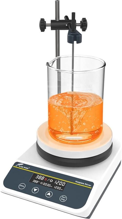Magnetische mixer verwarmingsplaat 390°C 5 inch digitaal 3L capaciteit ideaal voor laboratoria ShopVlot
