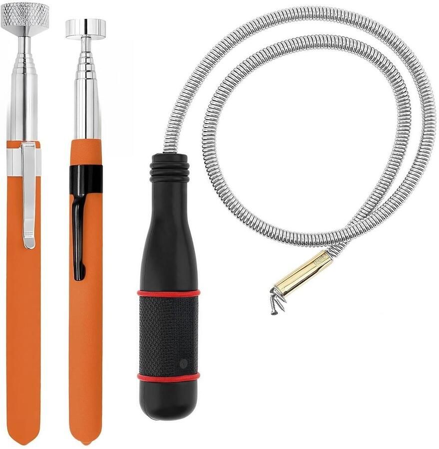 Magnetische Pickup Kit 8LB 10LB Magnetisch Opvanggereedschap 60CM Flexibel Magnetisch Pick-Up Gereedschap Telescopische Magneet Ophalen Gereedschap voor Pickup Schroeven Moeren