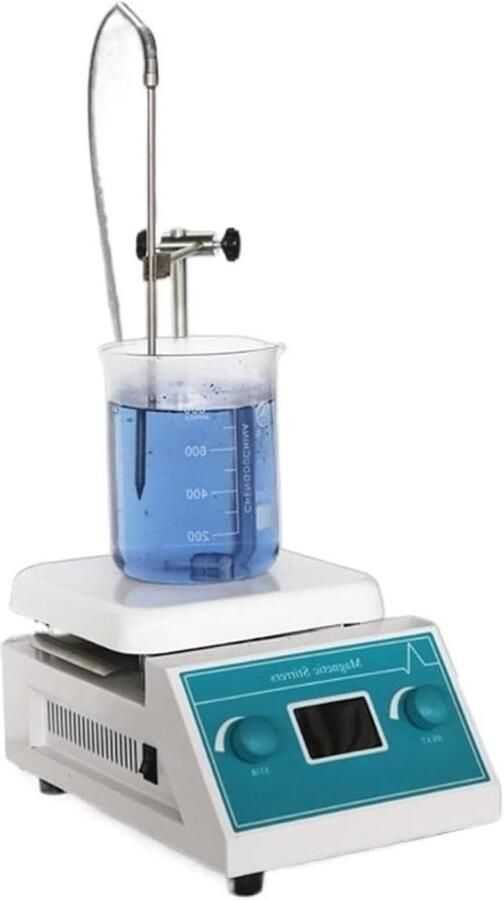 Magnetische Roerder Digitale Roerder Laboratorium Onderzoek Temperatuurregeling 170x170mm Studio Zwart