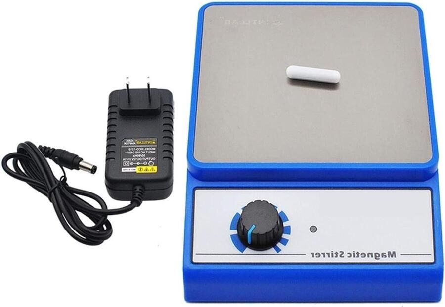 Magneetroerder Magnetische mixer Laboratorium experimenten Roestvrijstalen bovenplaat 3000 ml capaciteit Zilver