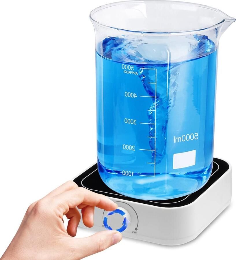 Magnetische Roerder Laboratorium Mixer Vloeistoffen Mengen Borstelloze Motor 5L Wit