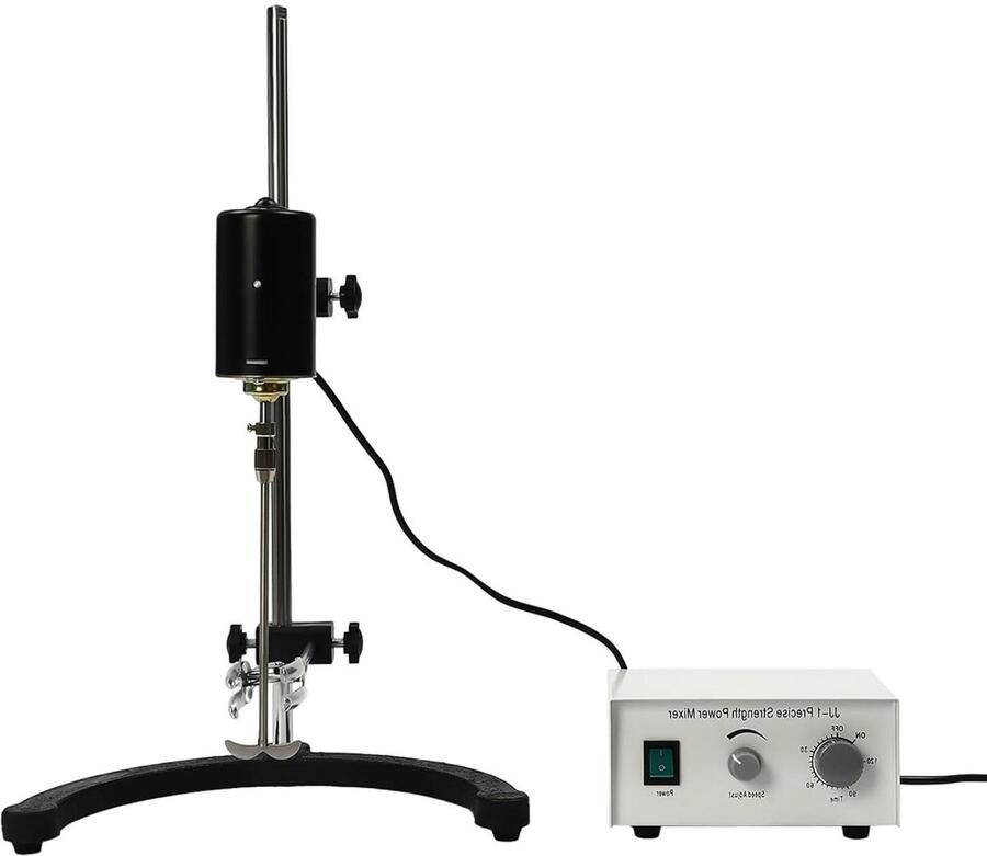 Magnetische Roerder Laboratorium Mixer Vloeistoffen Mengen Verwarmingsplaat 3000rpm Wit Zwart