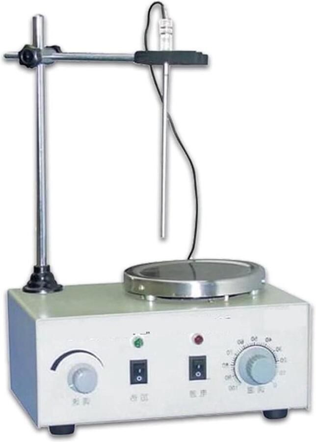 Magnetische Roerder Laboratorium Roerder Vloeistoffen Mengen Digitaal Display Verwarming Compact Formaat One Color