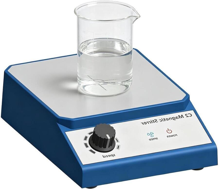 Magnetische Roerder Laboratoriummixer Analoog Vloeistoffen Mengen Compact en Stil 2 liter Blauw