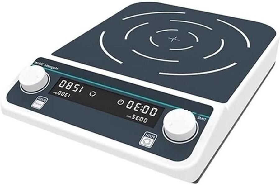 Magnetische roerder Laboratoriummixer met verwarmer Vloeistoffen mengen Multipositieloop 32 x 23 x 7 cm null