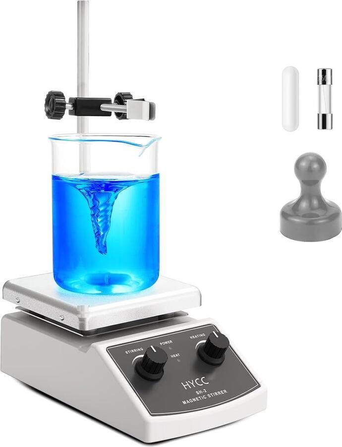 Magnetische roerder max. 270 °C 100-2000 rpm met deksel ideaal voor laboratoria ShopVlot
