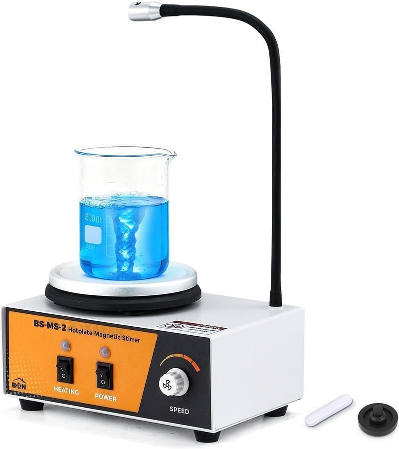 Magnetische roerder met verwarmingsplaat 2 L Aluminium 120 mm 0-2600 RPM Ideaal voor laboratoria en scholen ShopVlot