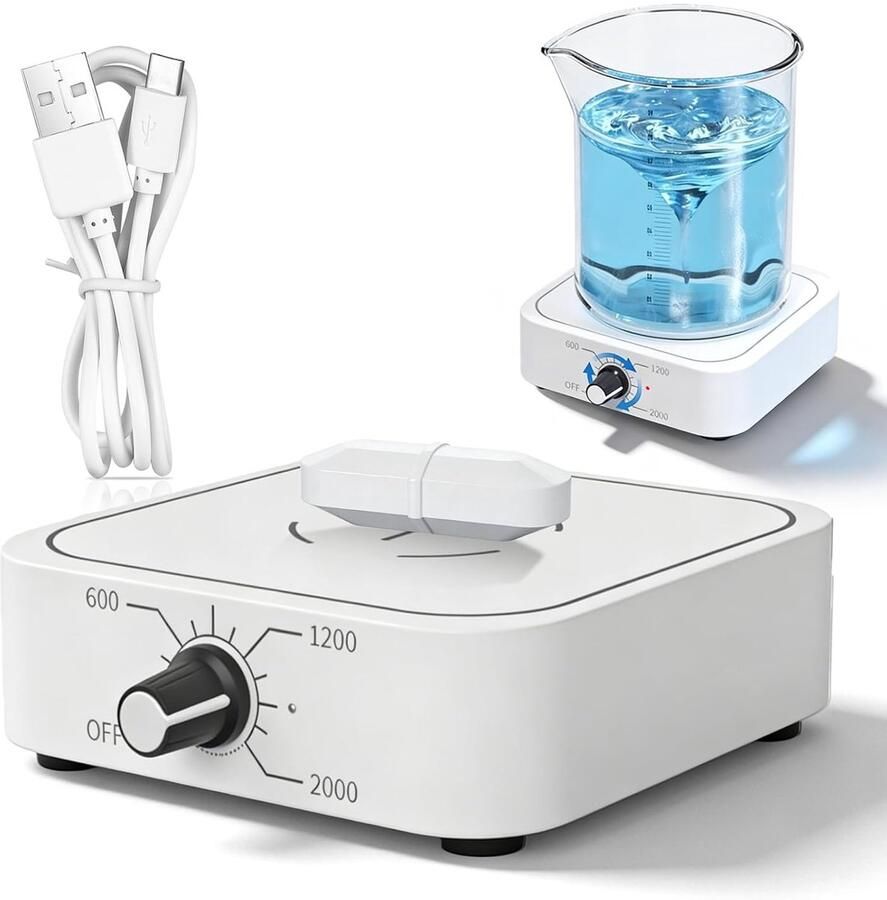 Magnetische Roerder met Verwarmingsplaat voor Laboratoriumgebruik 1500ML USB Aangedreven Mixer voor Chemische Toepassingen en Experimentele Analyse