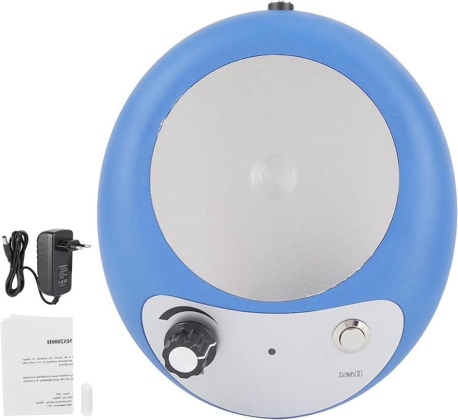 Magnetische Roerder Mini Kookplaat Vloeistoffen Mengen Aluminiumoxide Keramische Kookplaat 2000 ml Zilverblauw