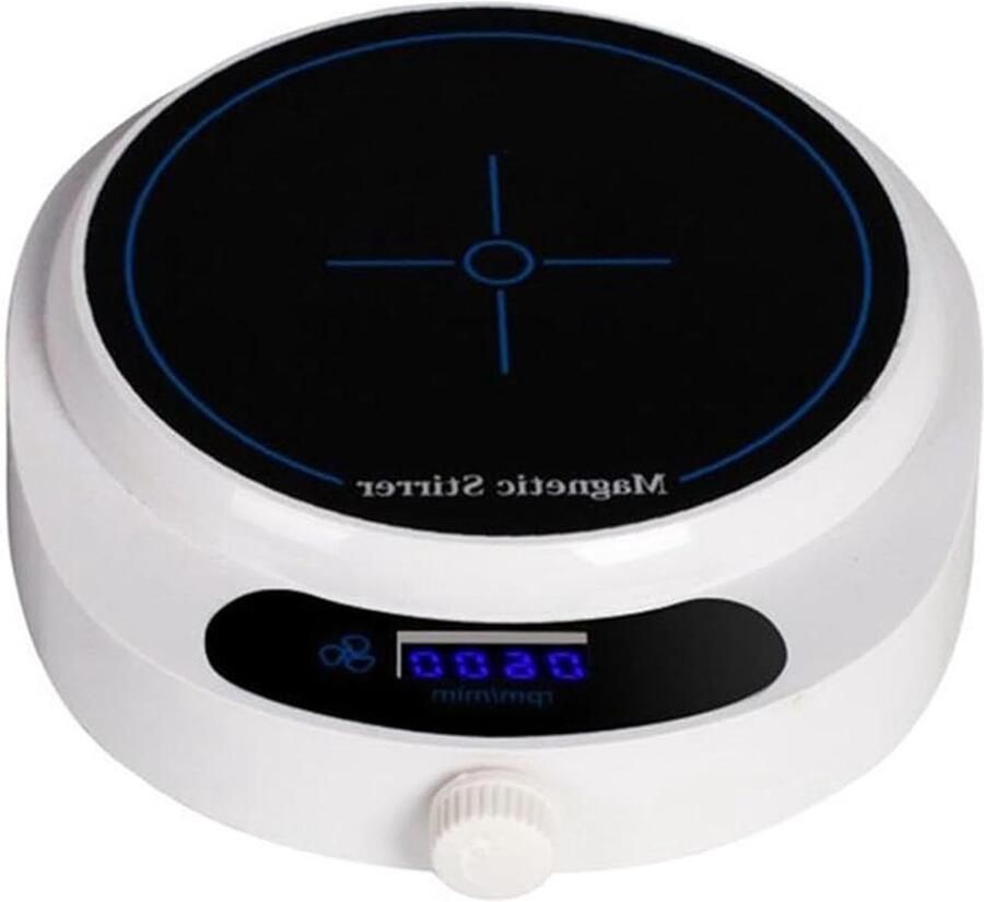 Magnetische Roerder Mini Lab Shaker Vloeistoffen Mengen Digitaal Display 1000 ml Wit