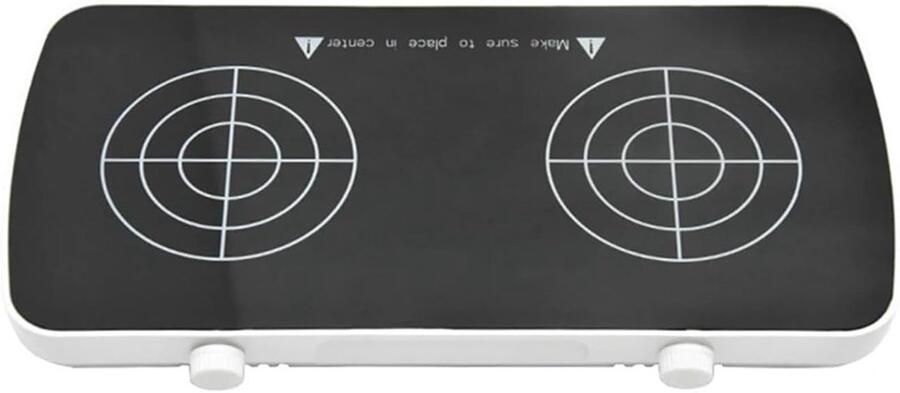 Magnetische Roerder Mini Mengplaat Vloeistoffen Mengen Dubbele Werkplaat 2x 1L Capaciteit Zwart