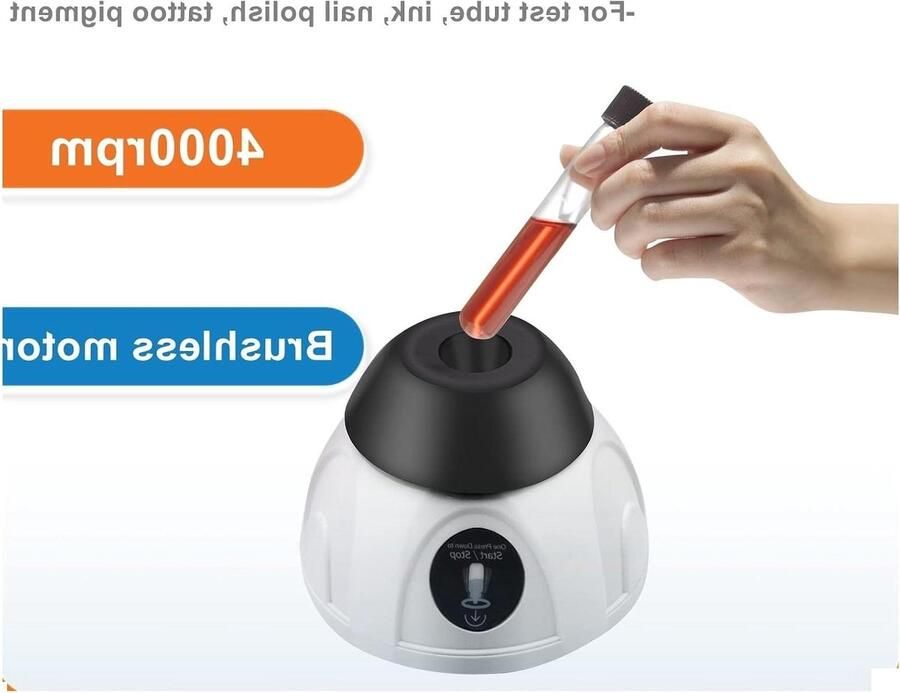 Magnetische Roerder Mini Mixer Monsters Mengen Vaste Snelheid 4.5 mm Orbit Wit