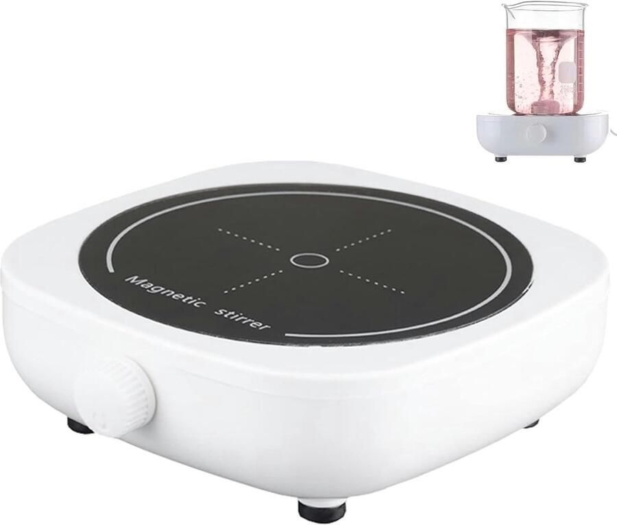Magnetische Roerder Mini Mixer Vloeistoffen Mengen Stille Werking Max 2L Zwart