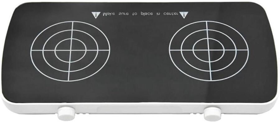 Magnetische Roerder Mini roerder Laboratorium mengen Dubbele werkplaten 2x 1L Zwart