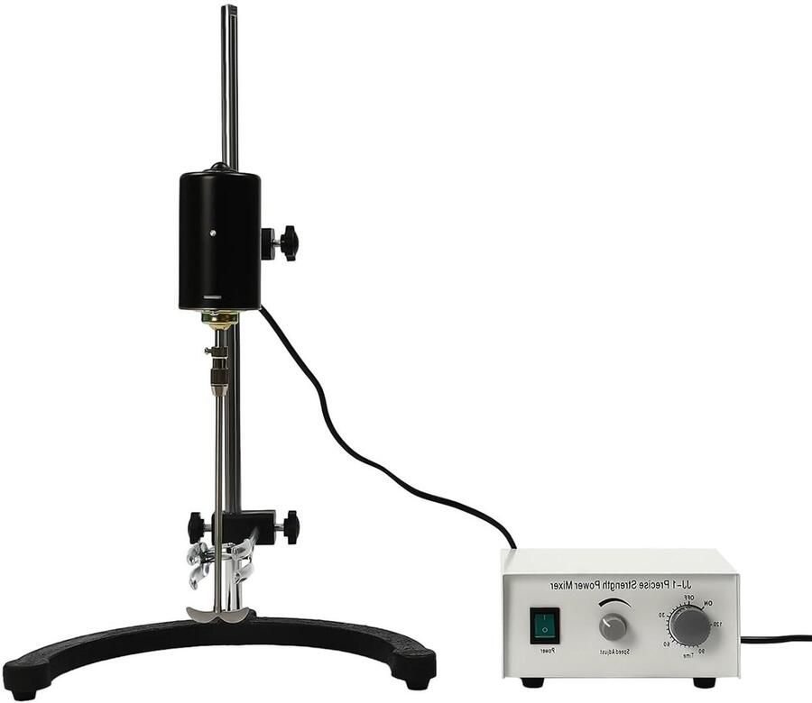 Magnetische Roerder Mixer Verwarming Vloeistoffen Mengen Roestvrij Staal 3000 rpm Wit en Zwart
