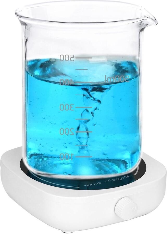 Magnetische Roerder Roerapparaat Mixen Vloeistoffen Mengen USB Aangedreven 1000 ml Wit