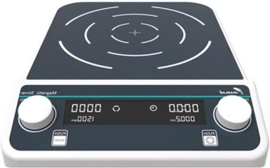 Magnetische Roerder Roerplaat Mixer Vloeistoffen Mengen Dubbele Richting Roeren Tot 50L Wit