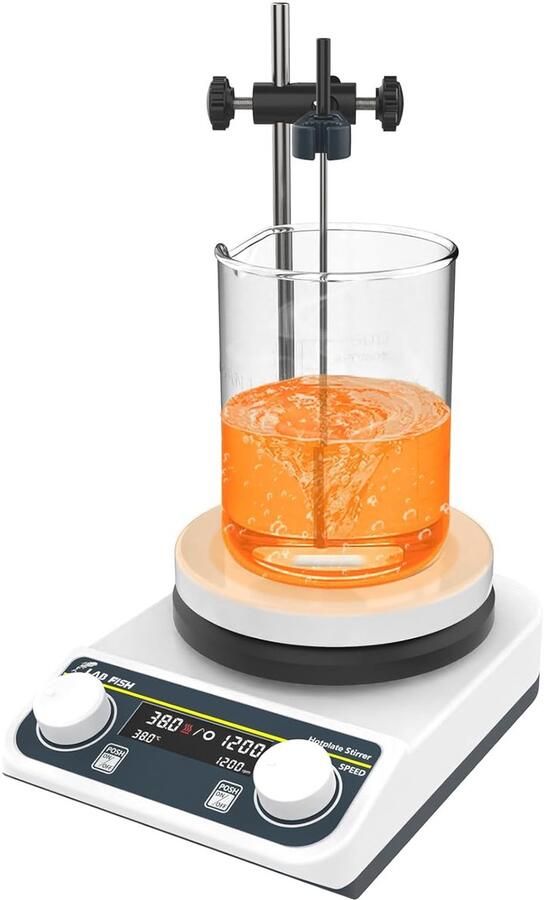 Magnetische Roerder Verhitting 280°C Digitale Laboratorium Roerder 5 Inch 3L Capaciteit met Sensor en Stang m-winkel