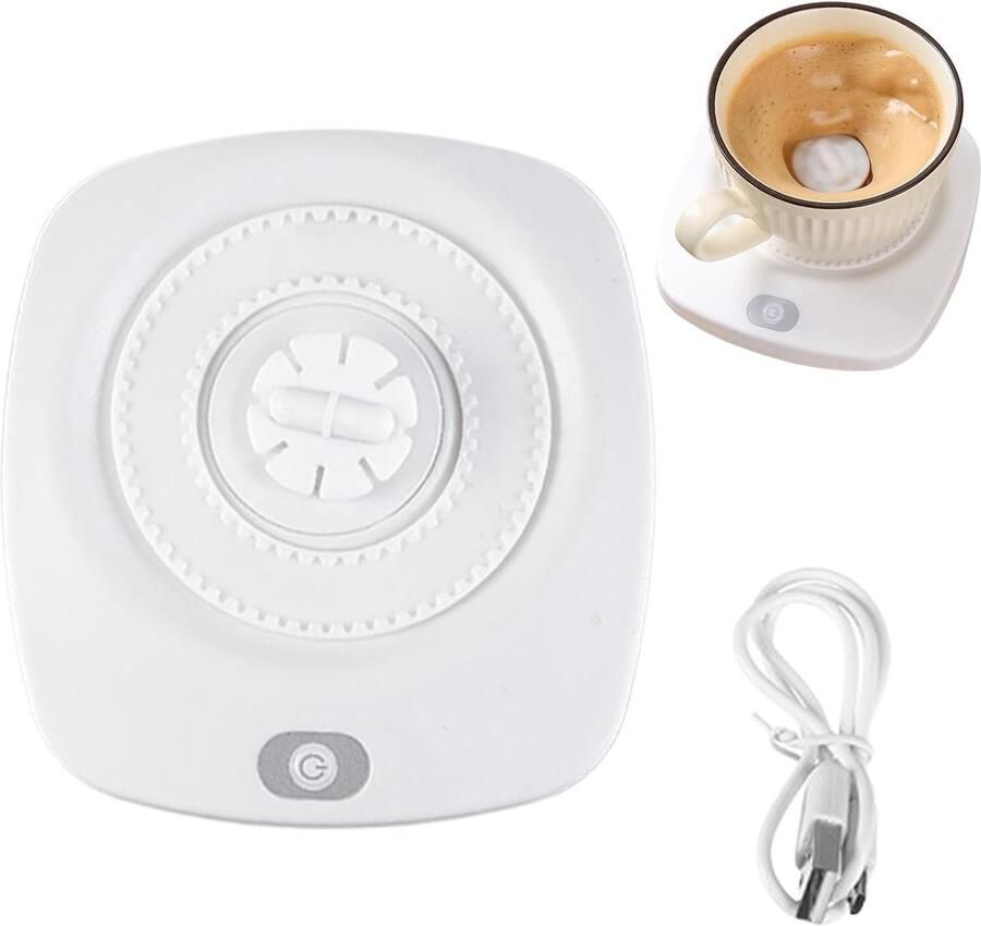 Magnetische Roerder Verwarmingsplaat Mixer Dranken Mengen Magnetische Levitatie 12.5x13.5cm Wit