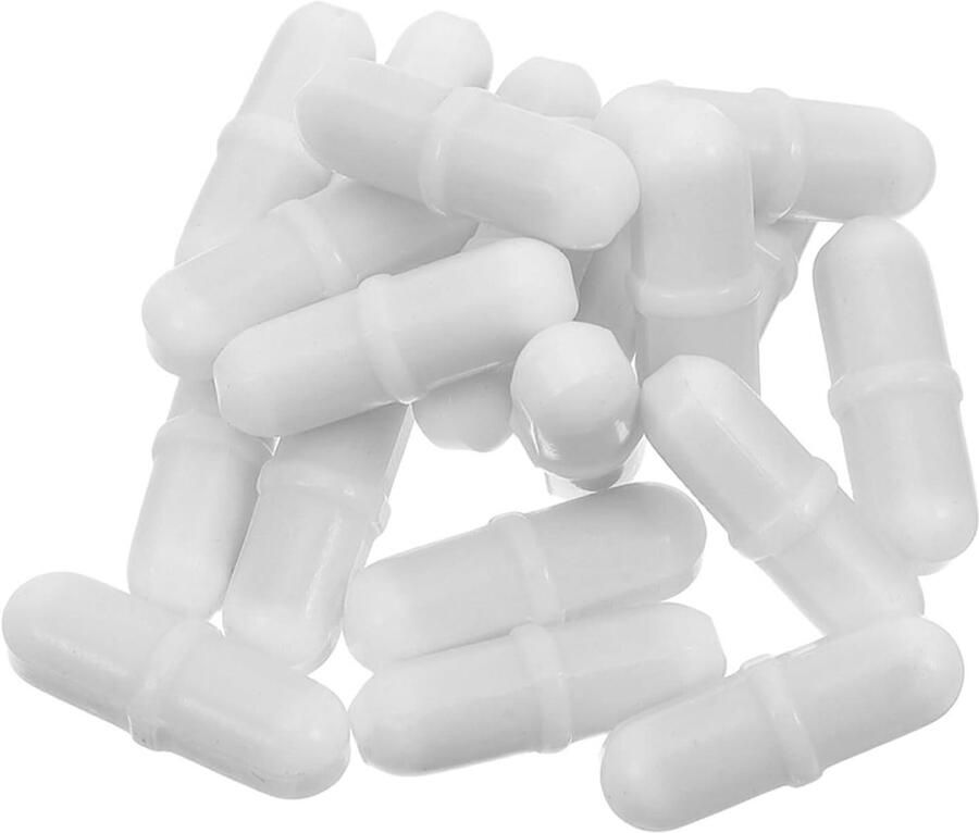 Magnetische Roerstaaf Mixer Accessoire Laboratorium Mengen Hittebestendig 20 Stuks Wit