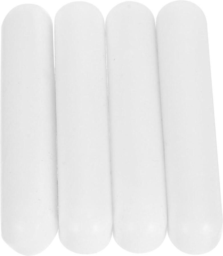 Magnetische Roerstaaf Set Vloeistoffen Mengen PTFE Materiaal 5 x 0.8 cm Wit