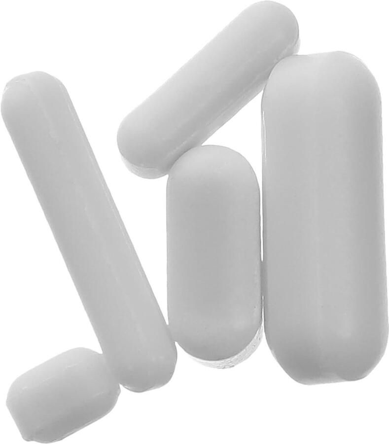 Magnetische Roerstaafjes Mixer Laboratorium Experimenten PTFE Materiaal 5 stuks Wit