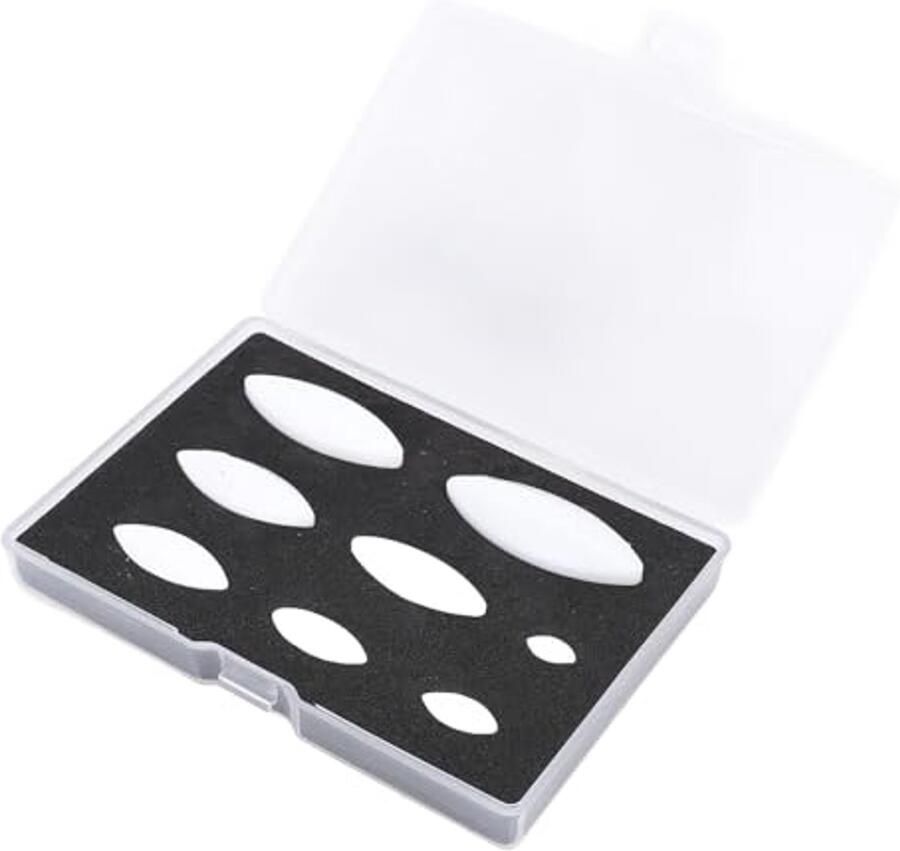 Magnetische Roerstaafjes PTFE Materiaal 10-40mm Hoog Temperatuurbestendig Slijtvast Laboratorium 8 Stuks met Opbergdoos