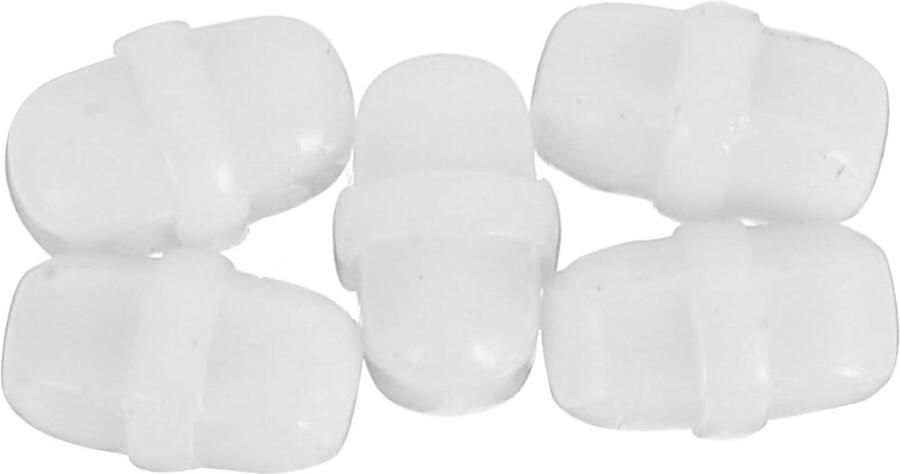 Magnetische Roerstaafjes PTFE Vloeistoffen Mengen Hittebestendig 5 stuks Wit