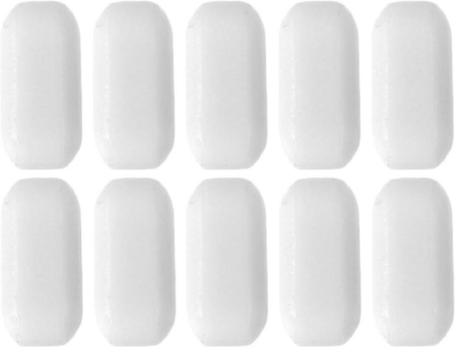 Magnetische Roerstaafjes Set Vloeistoffen Mengen Hittebestendig PTFE 10 Stuks Wit