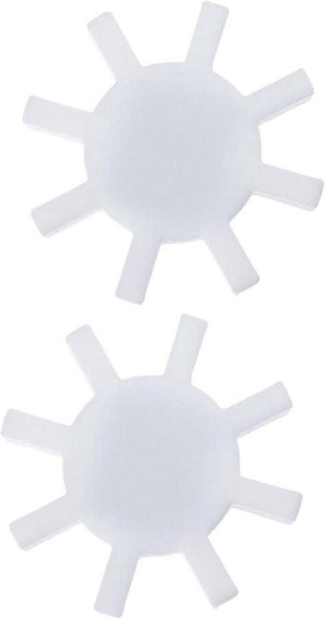 Magnetische roerstaafjes Vloeistoffen mengen Nauwkeurig roeren Gearrotorontwerp 4 x 4 x 0.8 cm Wit