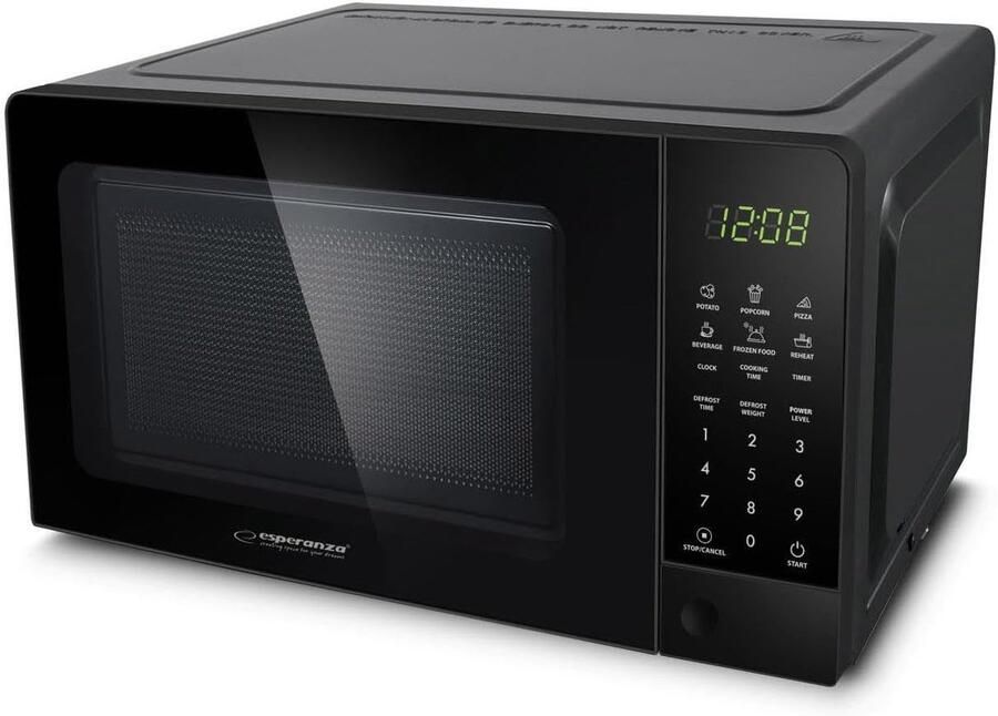 Magnetron 1100W Zwart Eenvoudig in gebruik Compact ontwerp Ideaal voor snel opwarmen SnelShoppen