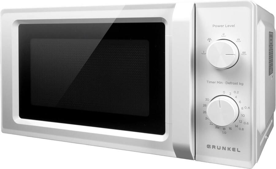 Magnetron 20 Liter 700W met 5 Vermogensstanden en Ontdooifunctie Compacte Oven