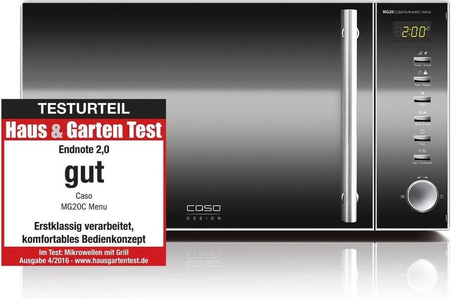 Magnetron 20 liter 800 W in zwart met roestvrij staal - Foto 1