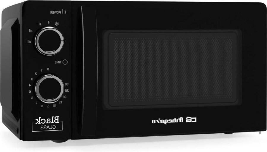 Magnetron 20 liter inhoud 6 standen timer 30 minuten 700 W vermogen zwart