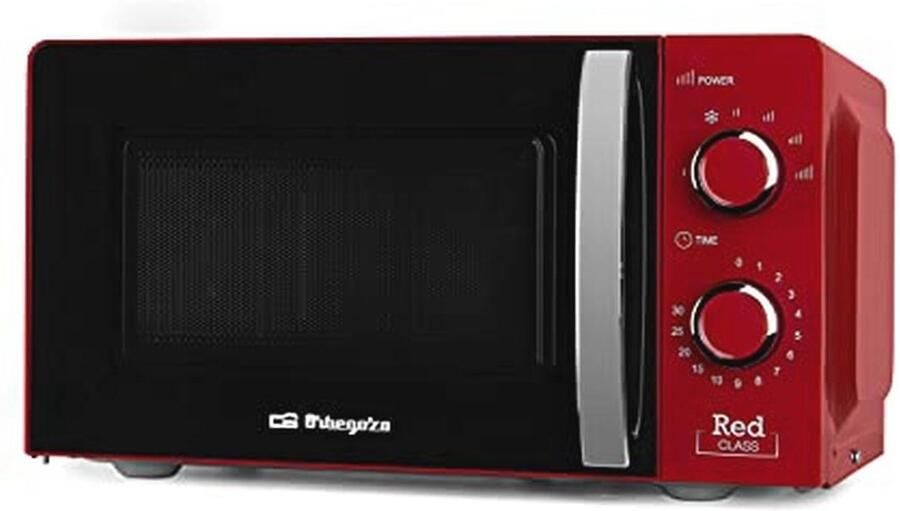 Magnetron 20L Capaciteit met 6 Niveaus Timer en Ontdooi Programma 700W Rood