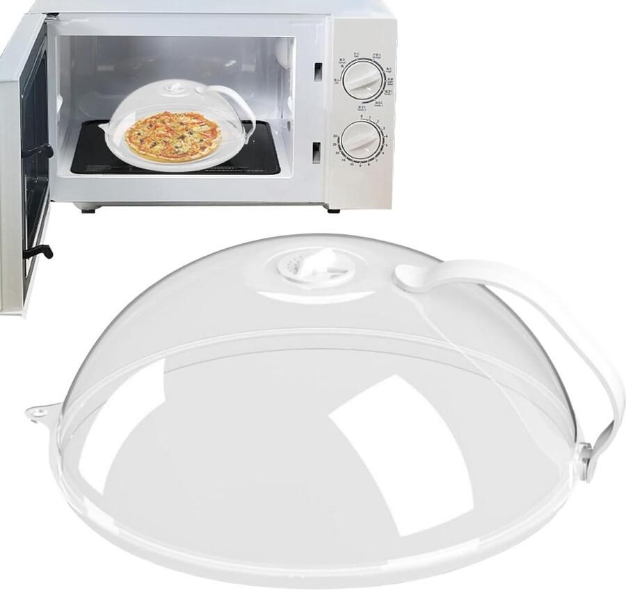 Magnetron Afdekhoes Spatbescherming Deksel Schoon Koken Hittebestendig Ontwerp 35x26cm Meerkleurig